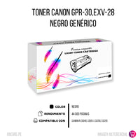 Toner Canon GPR-30, EXV-28 Negro 44K Pág. C5045 Compatible