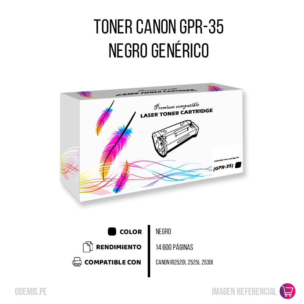 Toner Canon GPR-35 Negro 14,6K Pág. iR2520 Compatible