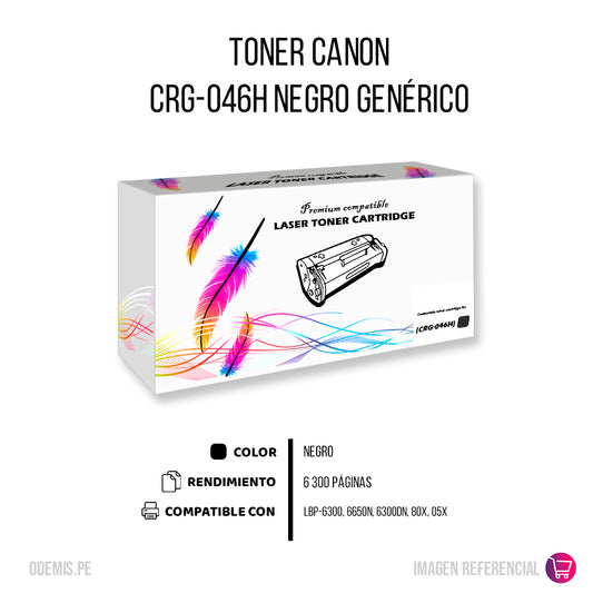 Toner Canon CRG-046H Negro 6,300 Pág. MF735Cdw Compatible