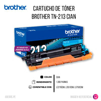 Toner Brother Tn213C Cian 1300 Pág. l3270cdw Original
