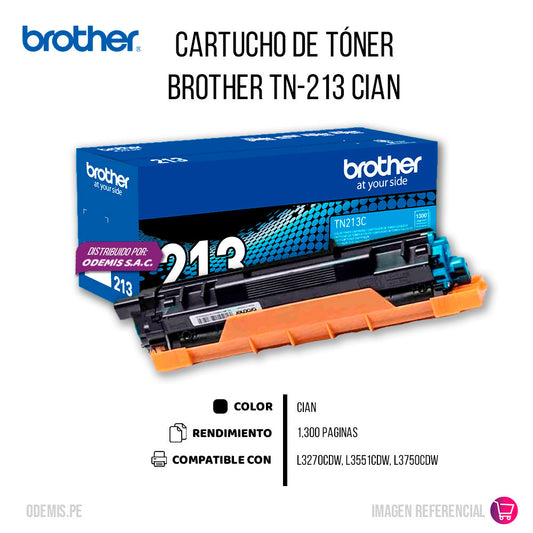 Toner Brother Tn213C Cian 1300 Pág. l3270cdw Original