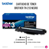Toner Brother Tn213Bk Black 1400 Pág. l3270cdw Original