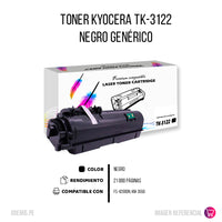 Toner Kyocera TK-3122 Negro 21K Pág. FS-4200DN Compatible