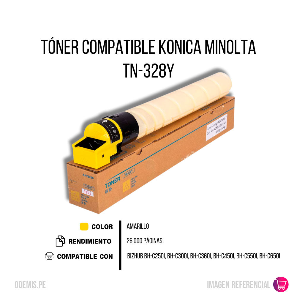 Toner Konica Minolta TN-328Y Yellow 498g C250i Compatible