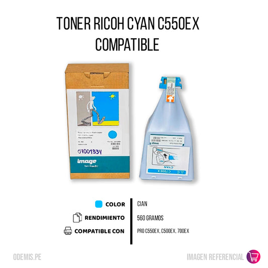 Toner Ricoh 841290 Magenta 18K Pág. C550, C550Ex Compatible