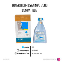 Toner Ricoh 841289 Cian 21.6K Pág. C6000, C7500 Compatible