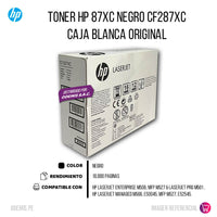 Toner HP 87XC CF287XC 18.000 pag, M527,M506, M501 Original