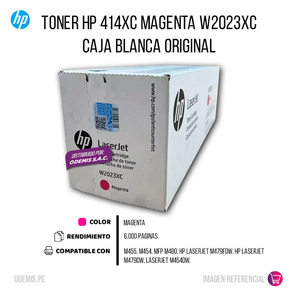 Toner HP 414XC W2023XC Magenta M454, M455, M479, M480 6.000 pag