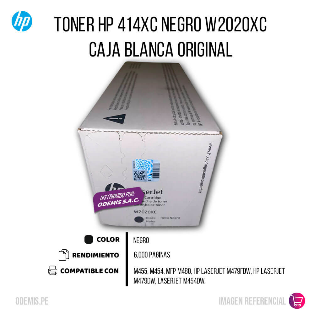 Toner HP 414XC W2020XC Negro M454, M455, M479, M480 7.000 pag
