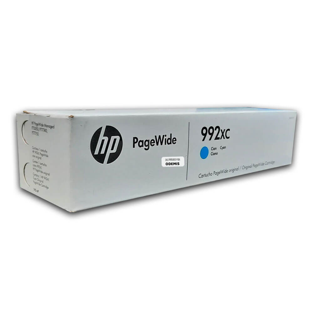 Tinta HP 992XC M0K07XC Cian P77740Dw, 77750Z 16,000 pag