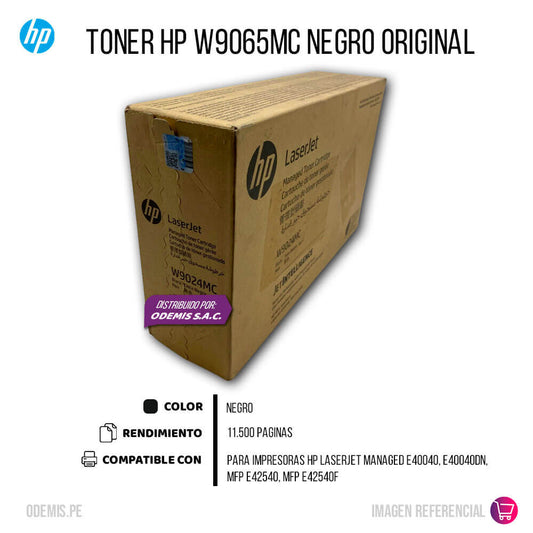 Toner HP W9024MC Negro E40040, Mfp E42540 11,500 pag, Original