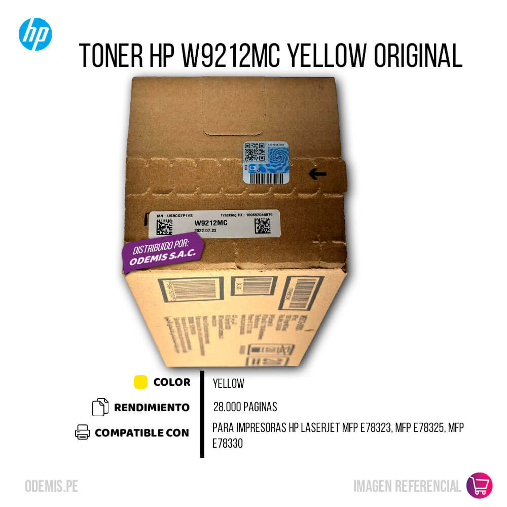 Toner Hp W9212MC yellow E78323, E78325, E78330 28,000 pag