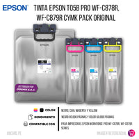 Tinta Epson T05B Pro WF-C878R, WF-C879R CYMK Pack Original