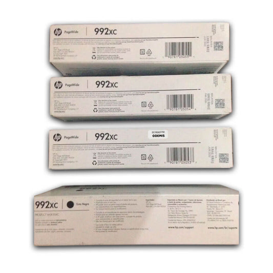 Tinta Hp 992XC Pagewide P77740Dw, 77750Z CYMK Kit Original