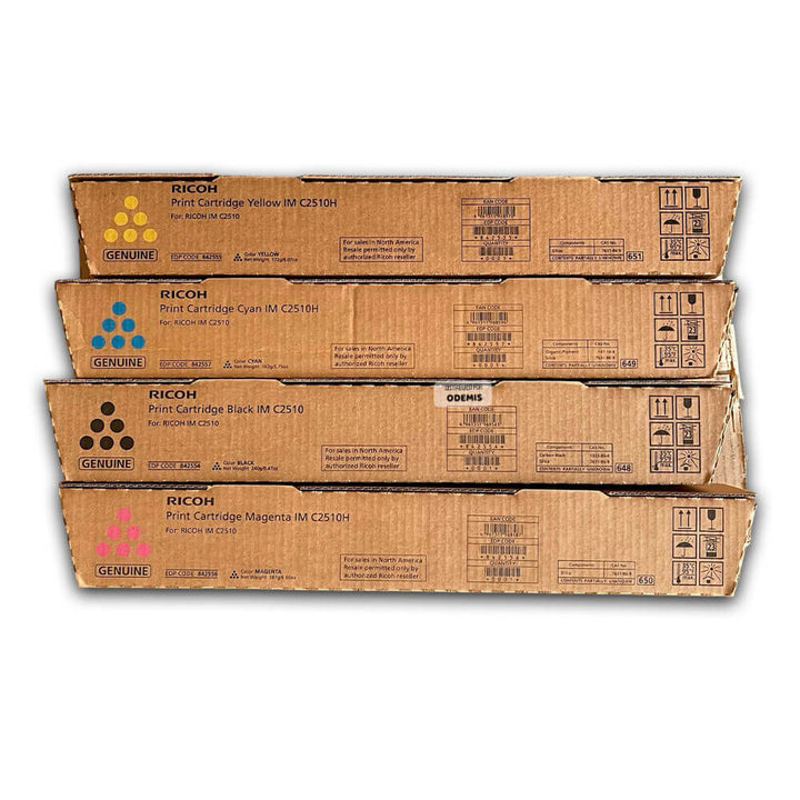 Toner Ricoh IM C2010, IM C2510 Negro y Colores Pack Completo