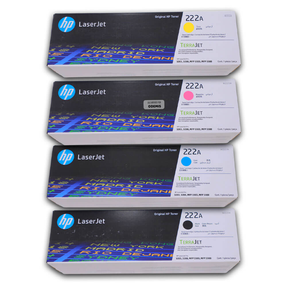 Toner Hp 222A 3201, 3204, 3288, 3303, 3388 Pack Original