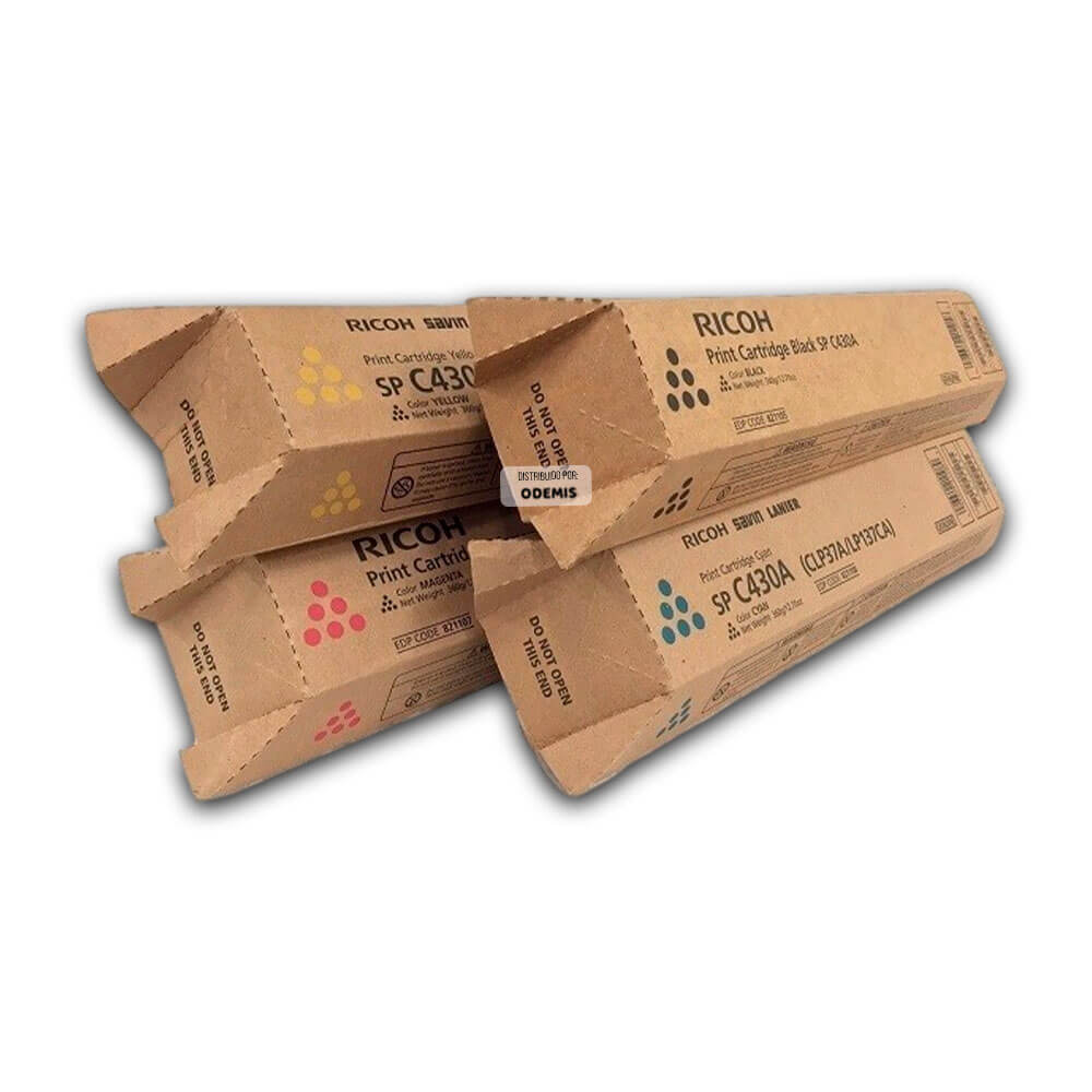 Toner Ricoh SP C430A, C431Dn, C440Dn Pack Completo Original
