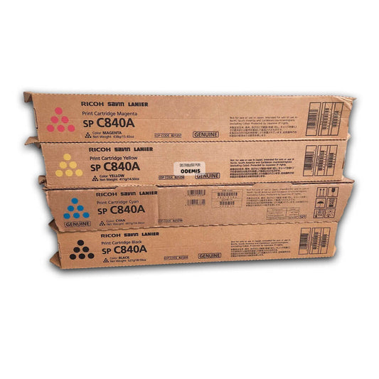 Toner Ricoh SP C840A, SP C842A CYMK Original Pack Completo