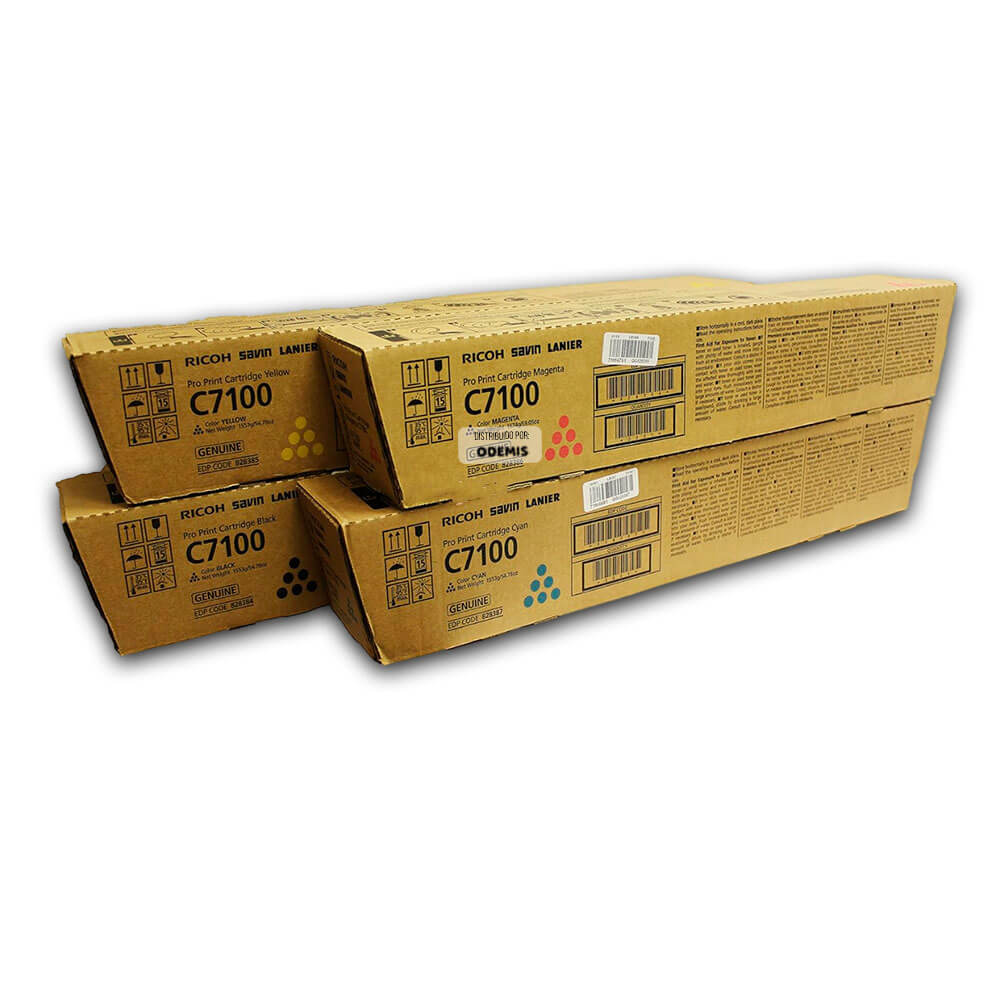 Toner Ricoh C7100 Negro y Colores Pack Completo Original
