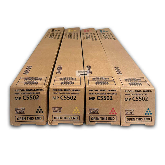 Toner Ricoh MP C5502, MP C4502 Pack Completo Original
