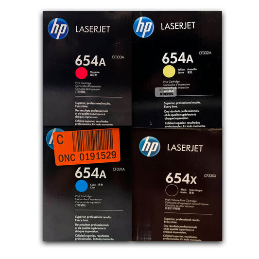 Toner Hp 654A M651n, M651dn, M651xh Pack Completo Original