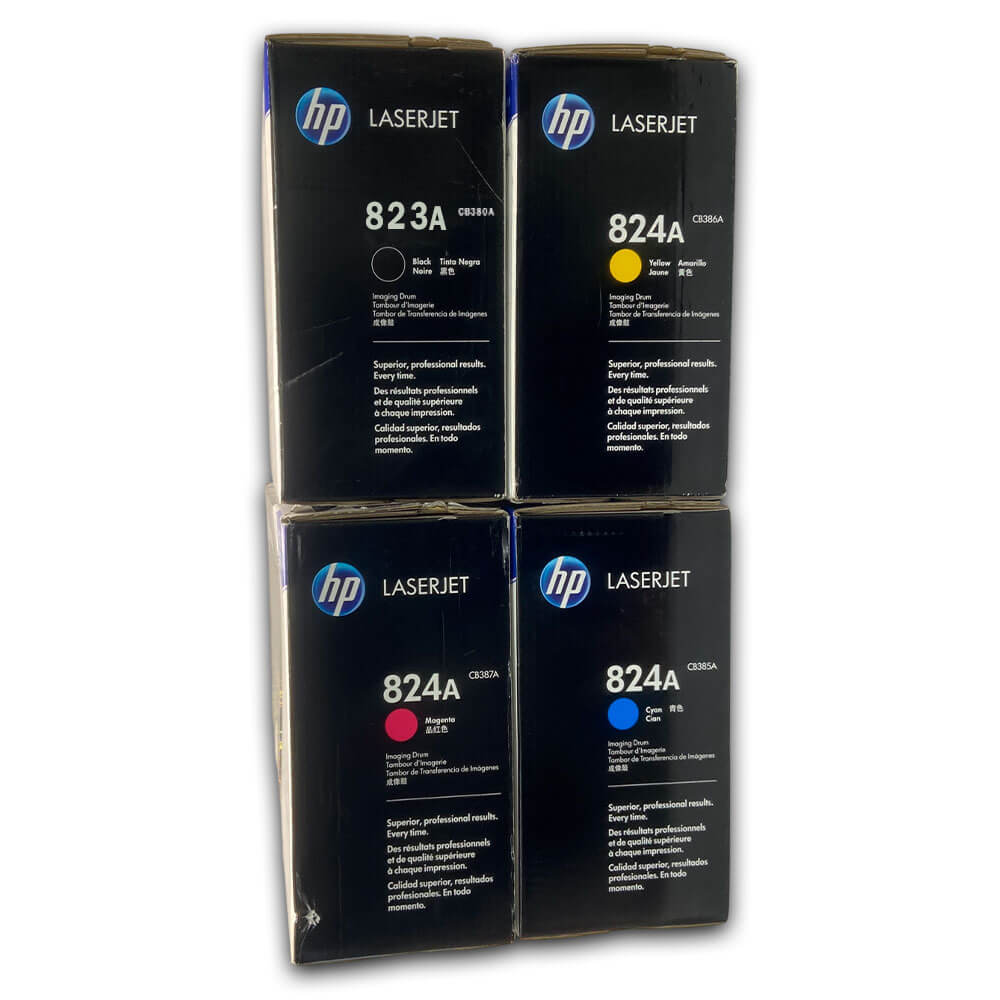 Toner Hp 823A, 824A CYMK CP6015, CP6015de Pack Completo