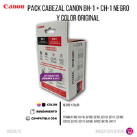 Pack Cabezal Canon BH-1 + CH-1 Negro y Color Original