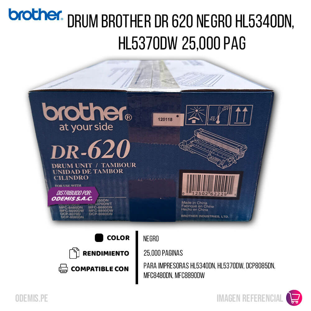 Drum Brother DR 620 Negro HL5340DN, HL5370DW 25,000 pag
