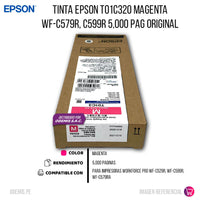 Tinta Epson T01C320 Magenta WF-C579R, C599R 5,000 Pag Original