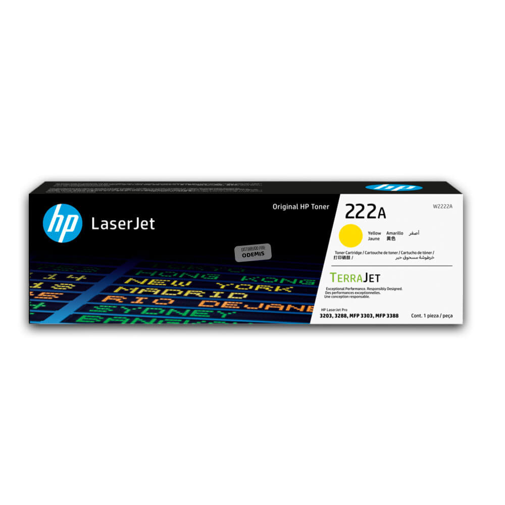 Toner Hp 222A W2222A Yellow 3201, 3303, 3388 1,200 pag Original