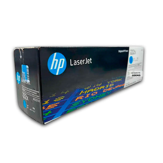 Toner Hp 222X W2221X Cyan 3201, 3303, 3388 2,500 pag Original