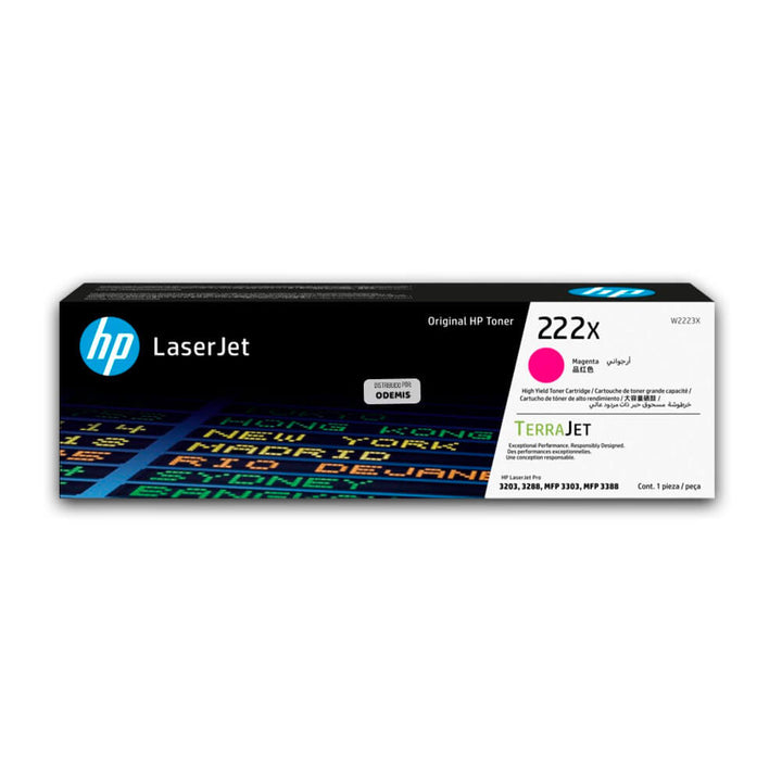 Toner Hp 222X W2223X Magenta 3201, 3303, 3388 2,500 pag Original