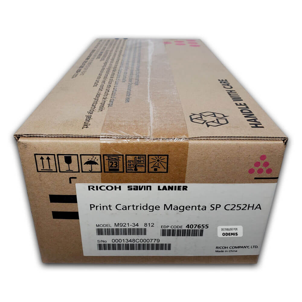 Toner Ricoh 407655 Magenta SP C252DN, C262DN 6,000 pag Original