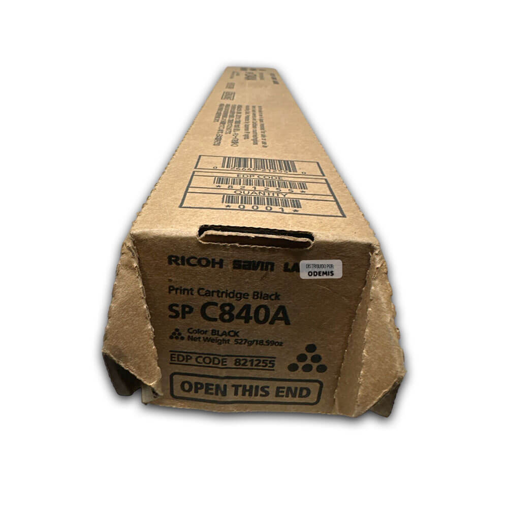 Toner Ricoh 821255 Negro SP C840A, C842dn 43,000 pag Original