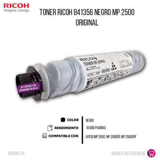 Toner Ricoh 841356 Negro MP 2500 10,500 pag Original