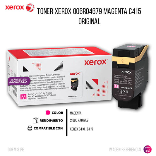 Toner Xerox 006R04679 Magenta C410 , C415 2,000 Pág Original