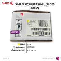 Toner Xerox 006R04680 Yellow C410 , C415 2,000 Pág Original