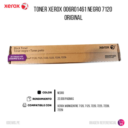 Toner Xerox 006R01461 Negro 7120, 7125, 7220, 7225 22,000 pág