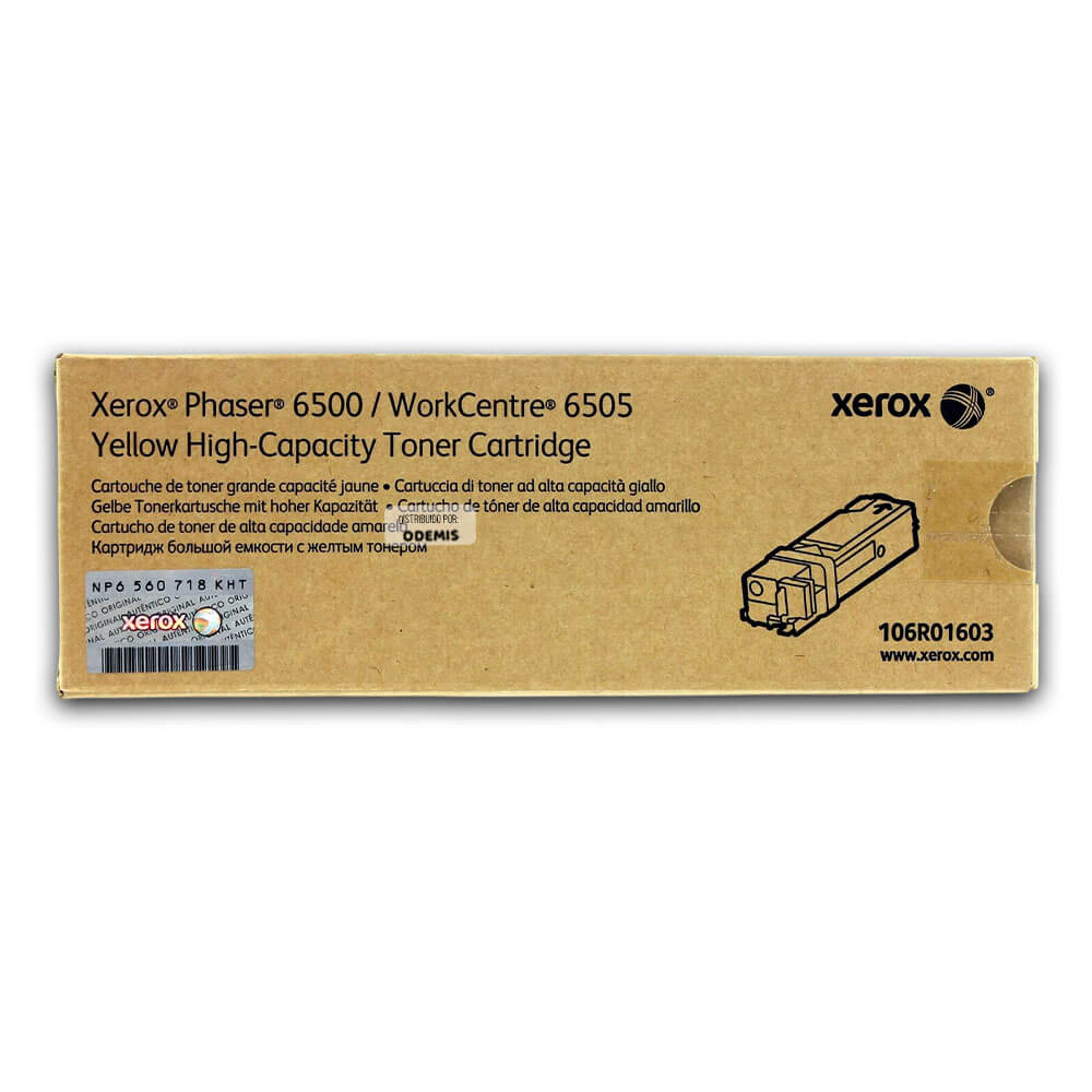 Toner Xerox 106R01603 Amarillo Original 2500 Páginas