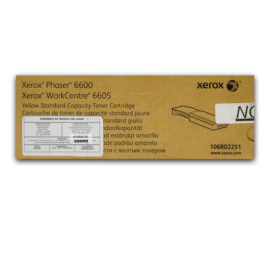 Toner Xerox 106R02251 Yellow PH 6600, WC 6605 2,000 pag