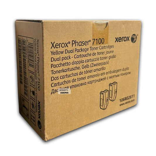 Toner Xerox 106R02611 Dual Yellow PH 7100 9,000 pag