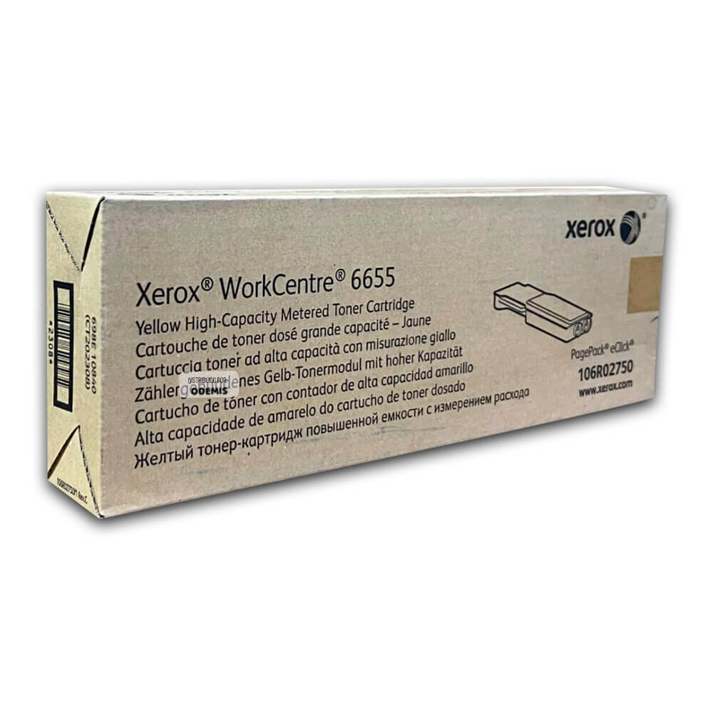Toner Xerox 106R02750 Yellow Workcentre 6655 11,500 pág