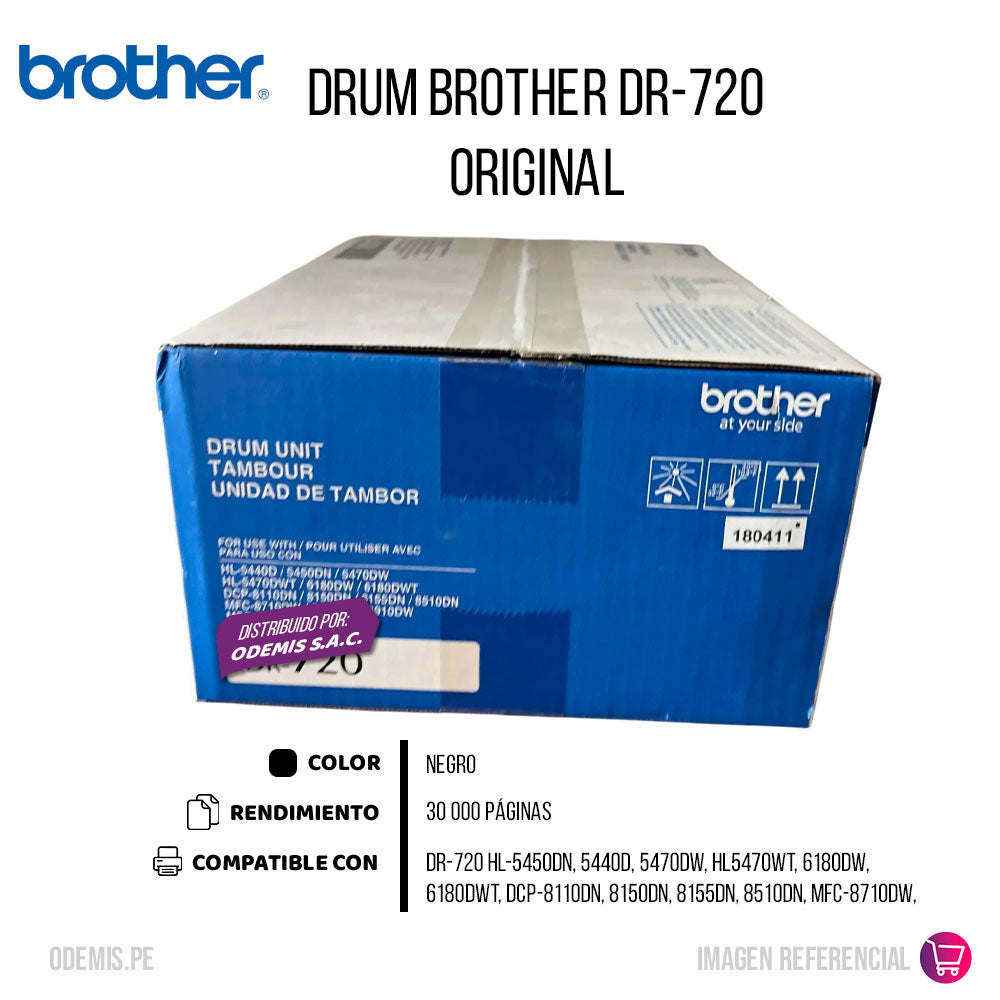 Tambor Brother DR-720 30K Pág. Hl-5450DN, 6180dw original