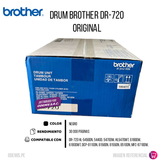 Tambor Brother DR-720 30K Pág. Hl-5450DN, 6180dw original