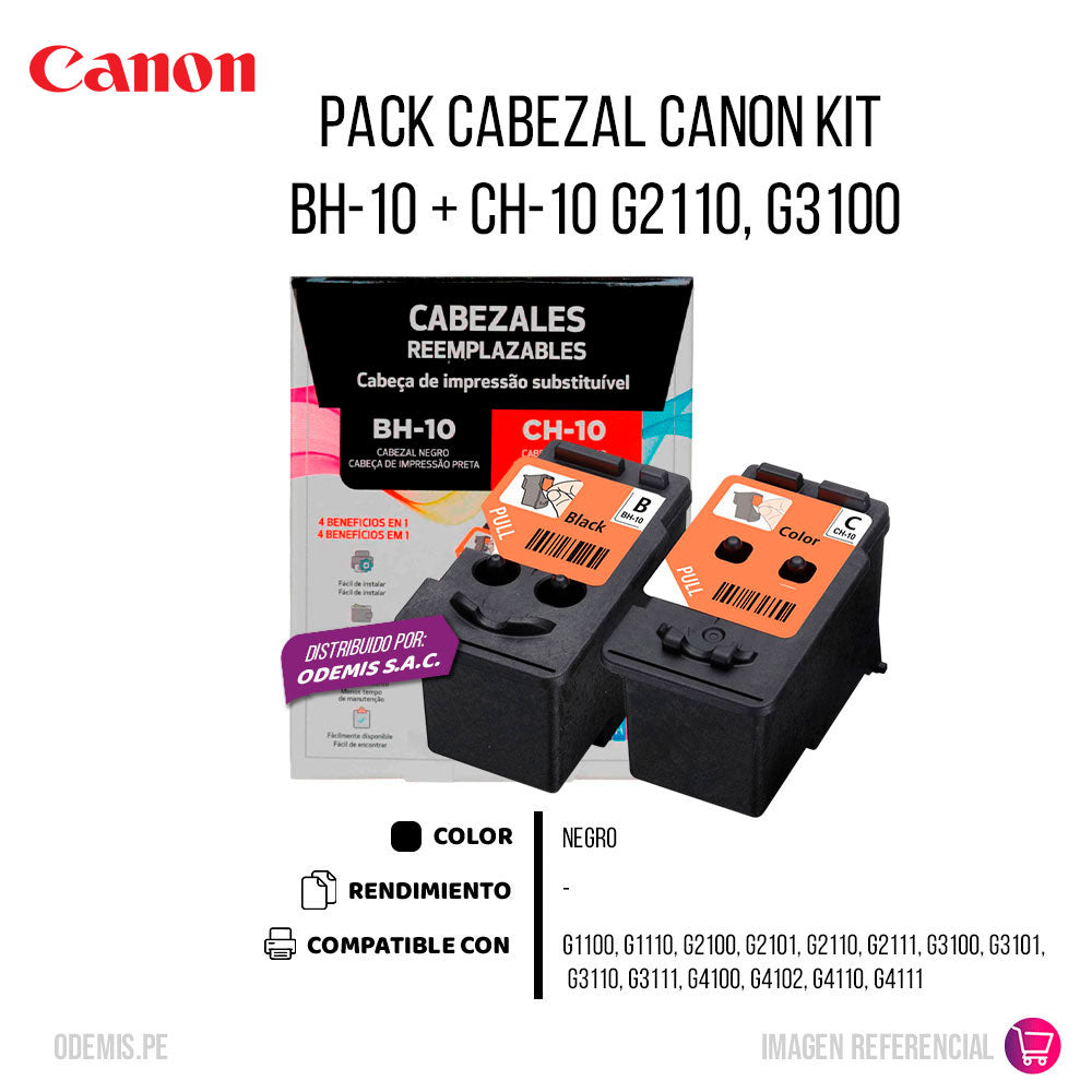 Pack Cabezal Canon Kit BH-10 + CH-10 G2110, G3100 Original