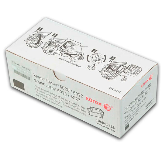 Toner Xerox 106R02763 Black 2K Pág. 6020 Original