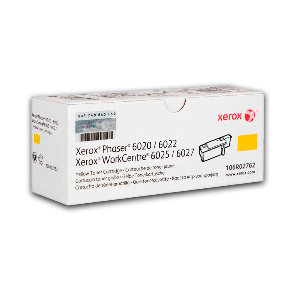Toner Xerox 106R02762 Yellow 1K Pág. 6020 Original