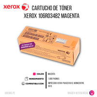 Toner Xerox 106R03482 Magenta 1K Pág. 6515 Original