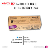 Toner Xerox 106R03485 Cyan 2400 Pág. 6515 Original