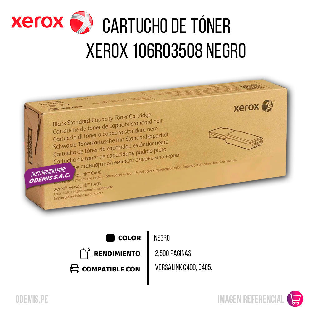 Toner Xerox 106R03508 Negro 2500 Pág. C405 Original